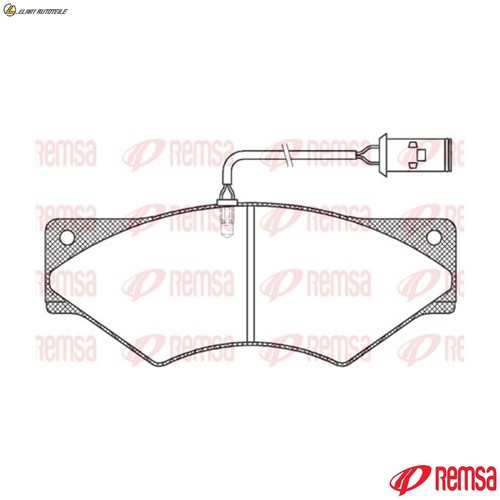 Brake pad set disc - , jca