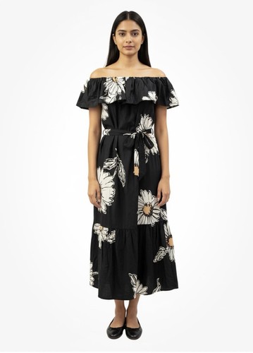Nwot desigual black daisy off - black,