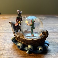 Vintage Disney Peter Pan Captain Hook Snow Globe