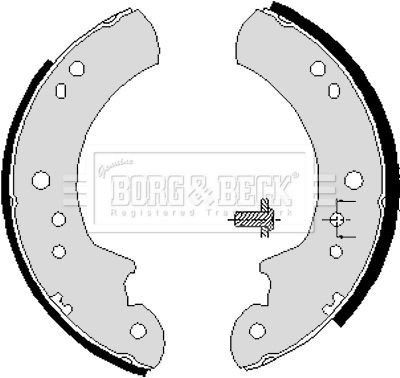 Borg beck bbs6191 brake shoe - borg,