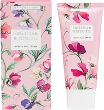 Heathcote & Ivory Sweet Pea & Honeysuckle Hand & Nail Cream, 100Ml