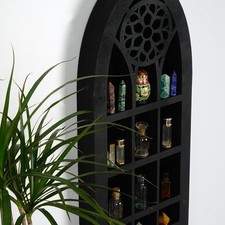 Wall Display Shelf Wood Stones