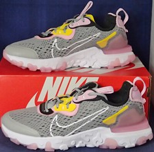 2020 Nike React Vision Light Smoke Grey White Pink Youth SZ 6Y ( CD6888-003 )