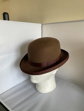 Brown Bowler Hat in size SMALL