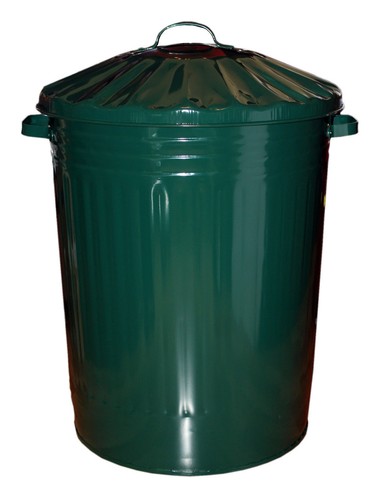 90l large metal - bin, trash