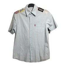 Moschino Shirt Short Sleeve Shirt Size M Ex Used Condition RARE Vintage Unusual