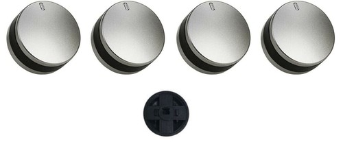 Oven hob control - control, silver