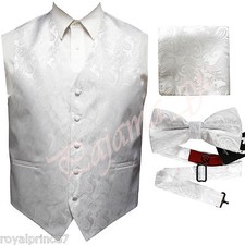 WHITE XS to 6XL Paisley Tuxedo