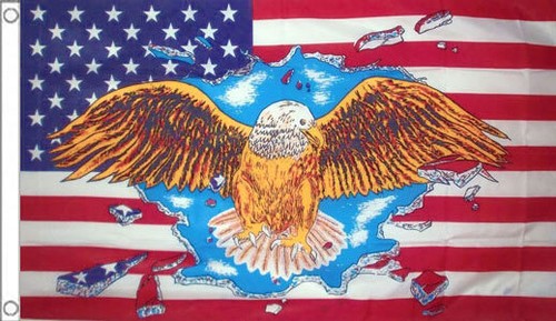 Usa eagle flag 3 us - eagle, 5'