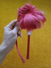 CHRISTIAN DIOR RED HEADBAND FEATHER THEME in Excellent mint condition