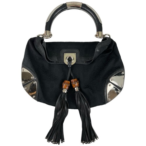 Gucci black monogram canvas - black,