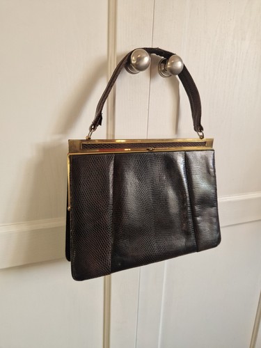 Vintage lizard skin - vintage, leather