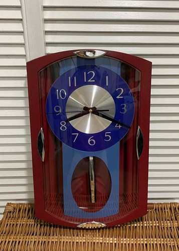 Wooden pendulum wall clock - wall,
