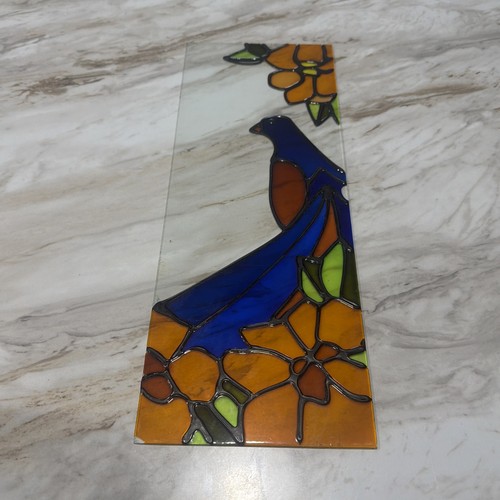 Gallery glass art panel bird - panel,