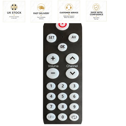 Easy use big button remote - big,