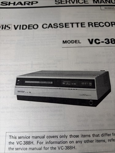 388ha sharp video cassette - vc-388ha,