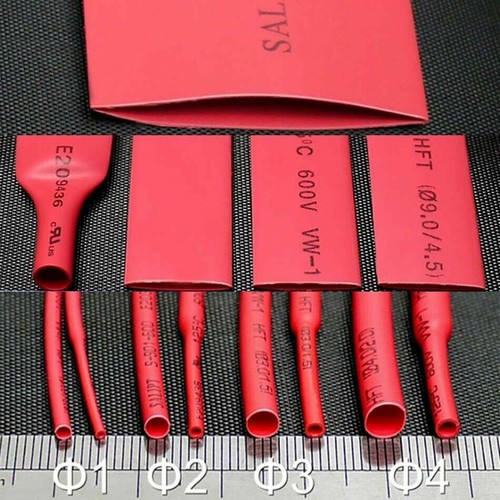 Red φ0 6mm 60mm - red, shrink