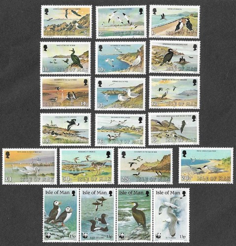 Isle man seabirds - man,