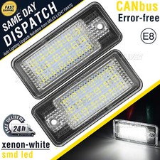 X2 LED License Number Plate Light Canbus For Audi A3 A4 A6 A8 Q7 B6 B7 S4 RS4 C6