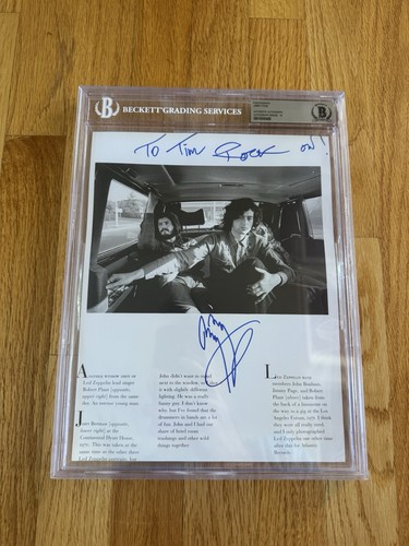 Jimmy page signed photo - page,