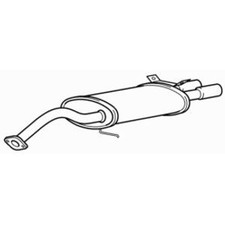 Rear Exhaust Silencer Back Box