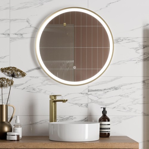 Round led mirror with - led,