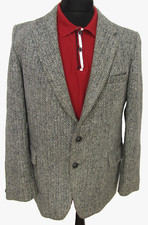 Hardy Amies Hepworth's HARRIS TWEED Grey Vintage Blazer/Sports Jacket  40"Chest
