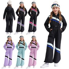 Girls Hooded Jumpsuit Zipper