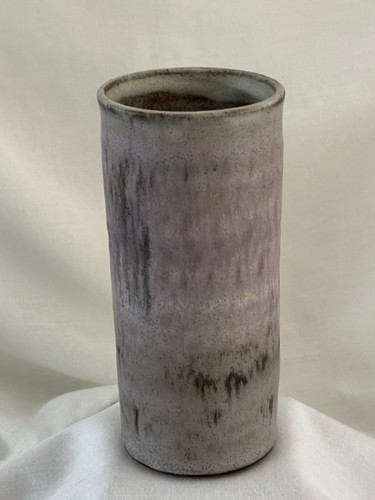 Hastings pottery cylinder vase - pottery,
