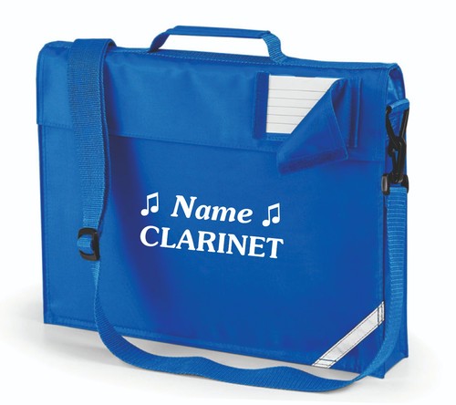 Personalised clarinet book bag - clarinet,