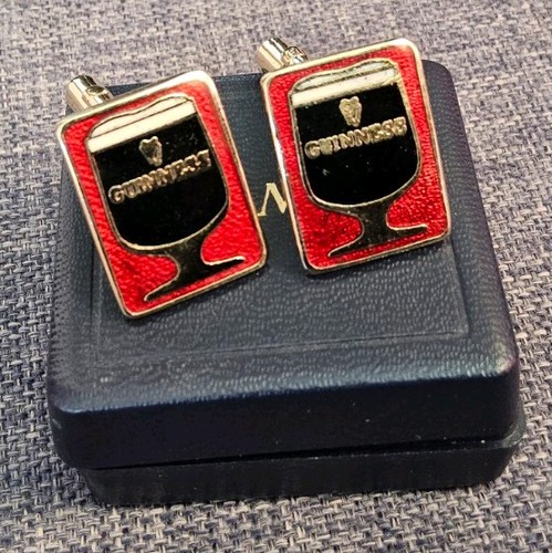 Guinness cufflinks wore once - guinness,