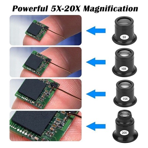 10x 15x 20x jewelers - 5x, eye