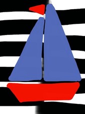 BLUE SAILS Sailing Boat