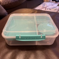 Sistema Bento School Office Picnic Lunch Box Compartments 1.65 L Turquoise 
