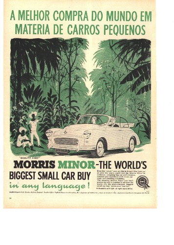 Morris minor cars print - cars,