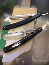 Japanese Ribbon And French Le Jaguar Straight Cut Throat Razors