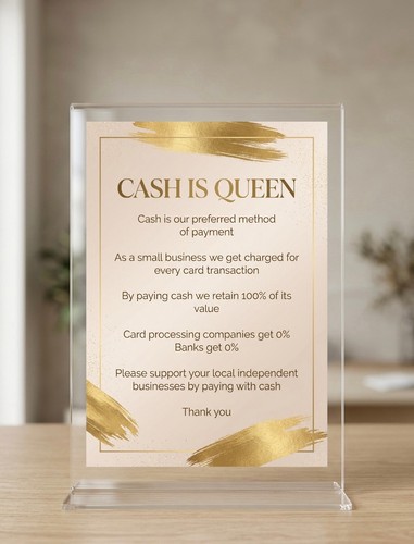 Cash queen sign small - cash, is