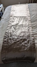 Bed Runner Brown Satin With Detail