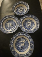 Cauldon Blue & White Chariot