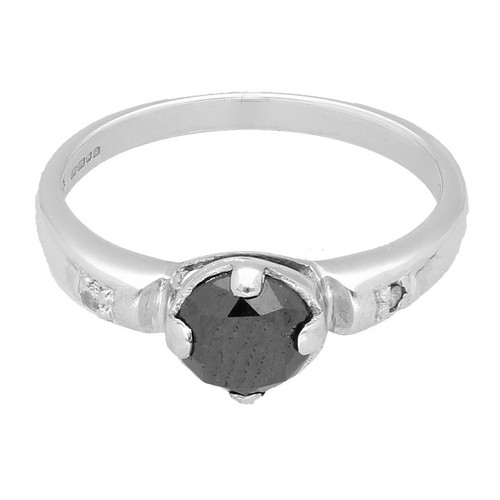 9ct white gold 019tcw - 1.019tcw, black