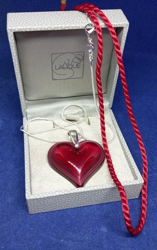 Pendant lalique large red - lalique,
