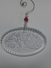 Waterford 2011 Twas The Night Crystal Ornament with Enhancer Christmas Ornament 