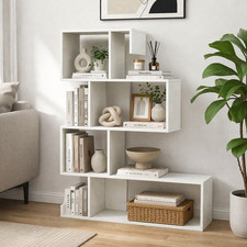 Bookcase 4 Tier S Shaped