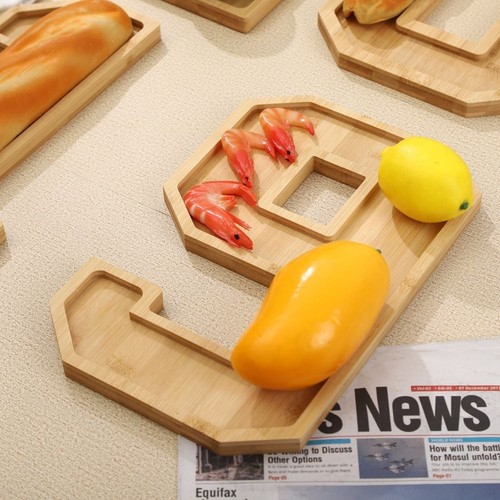 Number letter food - letter, tray