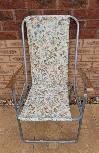 Vintage garden deck chair - vintage,