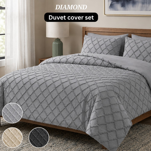Tufted duvet set top - duvet, quilt