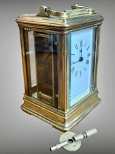 French Quality Brass Carriage Clock - Superb Condition And Working
