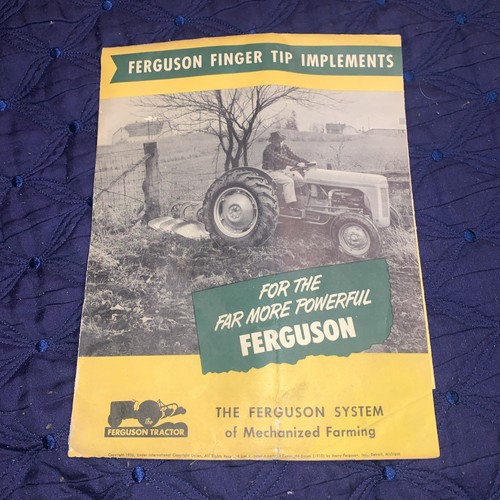 Vintage 1952 ferguson tractor - vintage,