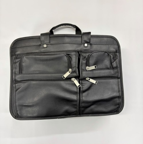 Black genuine leather multi - genuine,