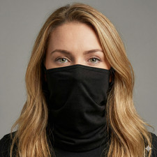 Black Solid Snood Reusable 3